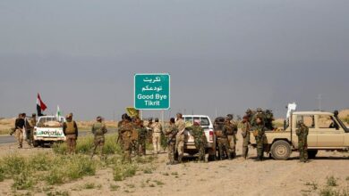 صورة ميليشيا الحشد تشن حملات دهم وتفتيش شرقي تكريت في محافظة صلاح الدين