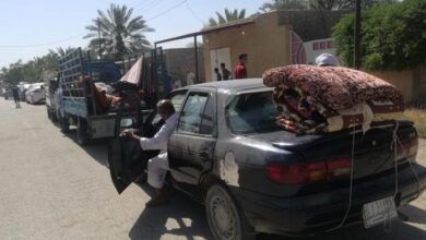 صورة مصادر حقوقية: استمرار نزوح مئات العائلات من قضاء المقدادية في محافظة ديالى