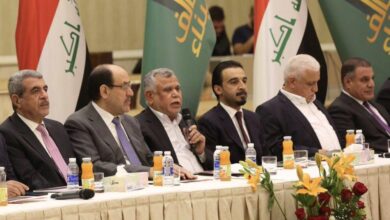 صورة هيئة علماء المسلمين: خضع مجلس النواب في التصويت الطائفي لرغبات الصدر بعد تهديدات أتباعه بتحويل العراق إلى بحيرات من الدم