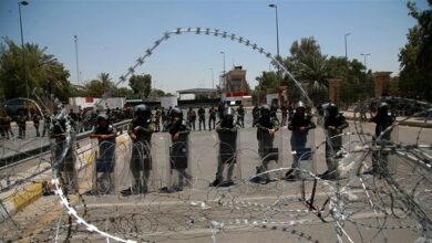 صورة انتشار أمني بمحيط المنطقة الخضراء تحسبًا لتجمع الميليشيات الرافضة للانتخابات