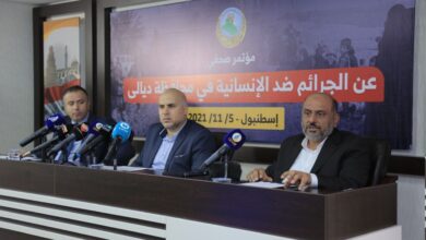 صورة هيئة علماء المسلمين في العراق تنظم مؤتمرًا صحفيًا بشأن جرائم الميليشيات في محافظة ديالى