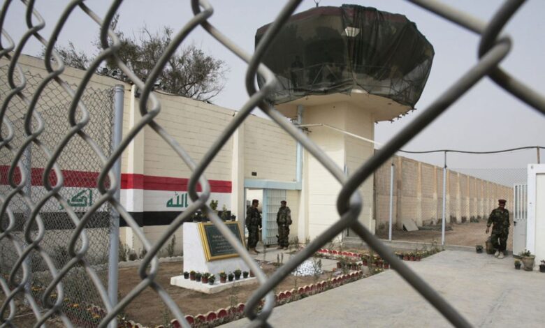 صورة مرصد أفاد الحقوقي: 27 معتقلًا توفوا الشهر الماضي في سجن “الحوت” بالناصرية