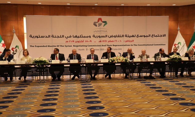 صورة هيئة التفاوض السورية: تصريحات روسيا الأخيرة بشأن الهدف من عمل اللجنة الدستورية السورية انقلاب على قرارات مجلس الأمن