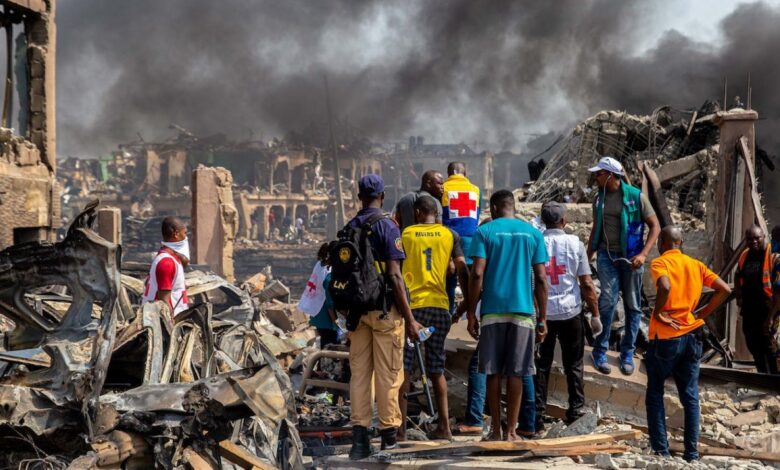 صورة مقتل 27 شخصا في انفجار قنبلة وسط نيجيريا