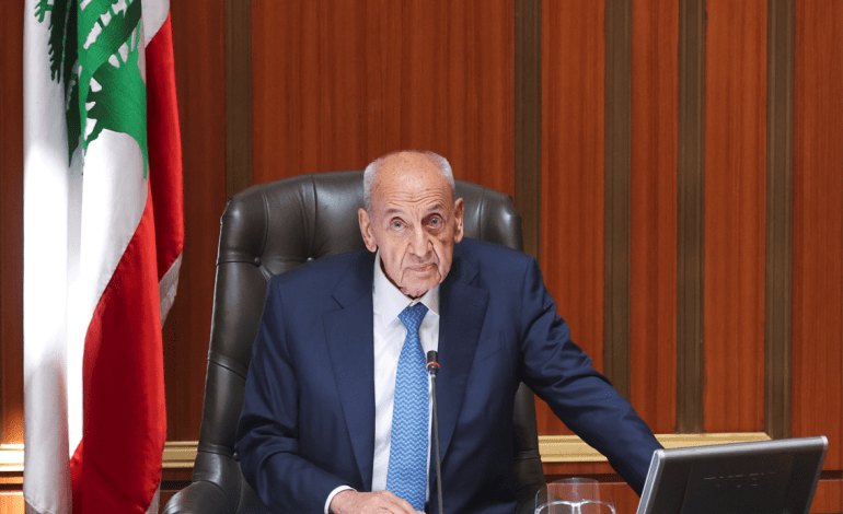صورة نبيه بري: لبنان على نار والفراغ الرئاسي لا يتحمل شهورًا