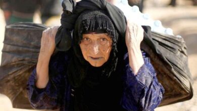 صورة المرأة العراقية في عيدها لا حكومة ترحم ولا معيل يدعم