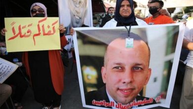 صورة القضاء في العراق يشنق العدالة ويلغي حكم إعدام قاتل هشام الهاشمي