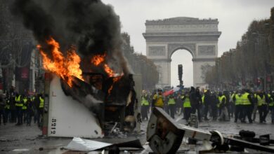 صورة بلدية باريس: الأضرار الناجمة عن الاحتجاجات تقدر بـ 1.6 مليون يورو