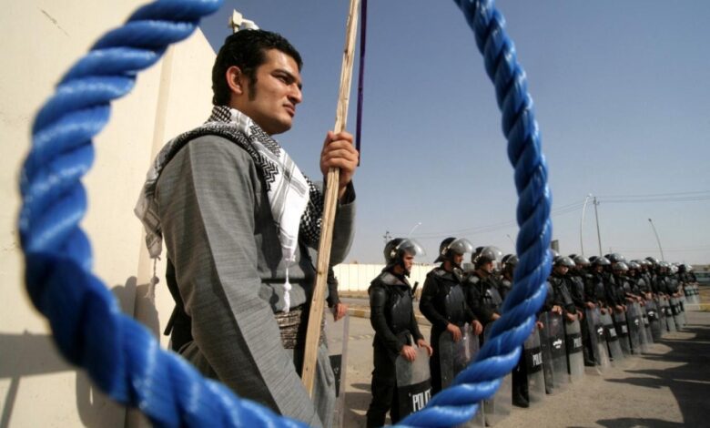 صورة هيومن رايتس ووتش: ارتفاع أحكام الإعدام المنفذة في إيران بنسبة 75%