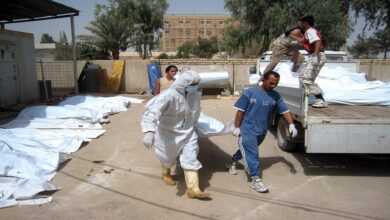 صورة مجهولة الهوية.. جثث تفضح الإجرام الحكومي!!