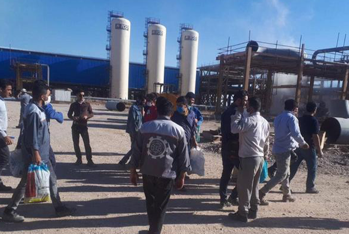 صورة إيران إنترناشيونال: إضراب عمال النفط والغاز والبتروكيماويات مستمر ويتصاعد