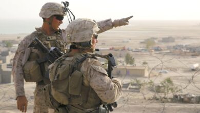 صورة القوات الامريكية تغلق جميع أبواب قاعدة عين الأسد غربي محافظة الأنبار