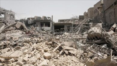 صورة مديرية الدفاع المدني في نينوى: بقايا الكثير من الجثث لا تزال تحت الأنقاض