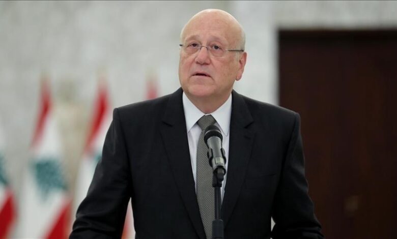 صورة نجيب ميقاتي: عناصر غير لبنانية وراء الهجمات على “إسرائيل”