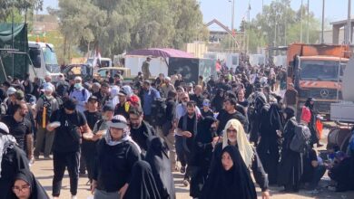صورة ناشطون: خروقات إيرانية في منفذ المنذرية الحدودي مع إيران