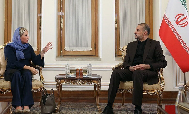 صورة الممثلة الأممية في العراق تثني على ما سمته الدور الإيراني “البنّاء” في العراق
