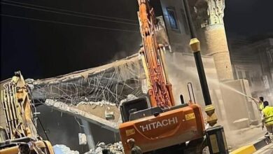 صورة رغم الرفض الشعبي.. هدم وإزالة جامع السراجي في أبي الخصيب بالبصرة