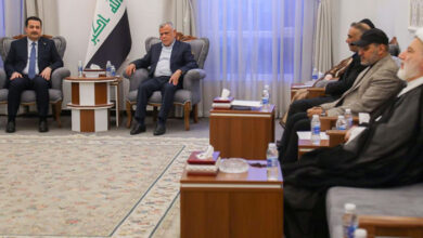 صورة زعماء الإطار يعيدون توزيع الحصص بينهم في حكومة السوداني