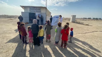 صورة ناشطون: على الحكومة دعم النازحين وتقديم تعويضات لهم مع ارتفاع درجات الحرارة