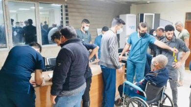 صورة صحة نينوى: 300 حالة اختناق في الموصل جراء العاصفة الترابية