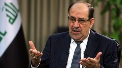 صورة المالكي يعترف بفشل العملية السياسية ويحرض على شن حملات اعتقال بدعوى تأمين الداخل
