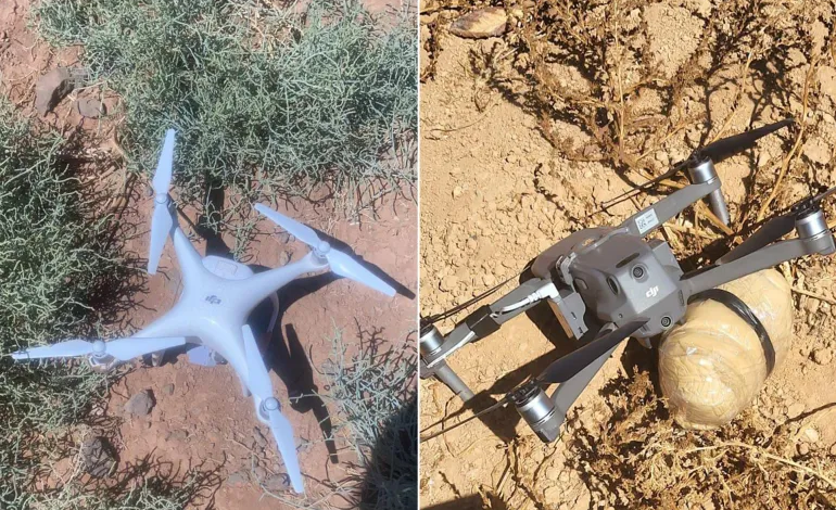 صورة الجيش الأردني: إسقاط مسيرتين محملتين بمواد مخدرة قادمتين من الأراضي السورية