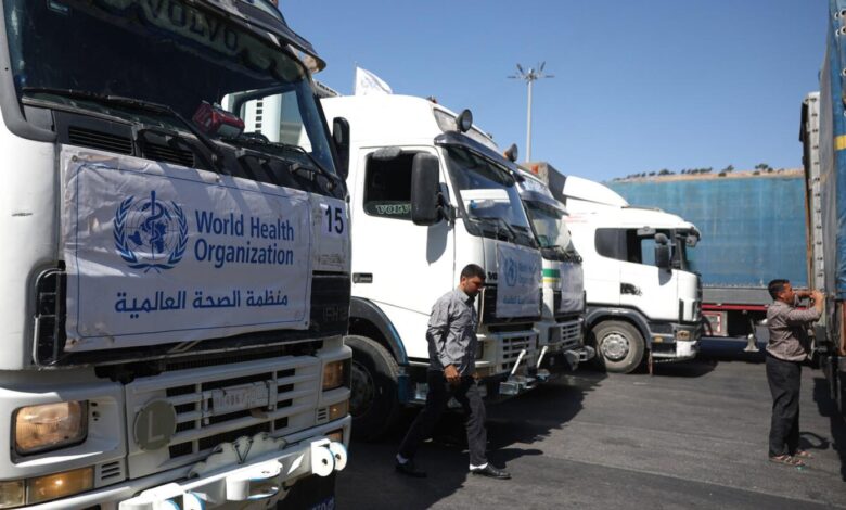 صورة استئناف إرسال المساعدات إلى محافظة إدلب عبر تركيا بعد توقف دام شهرين ونصف