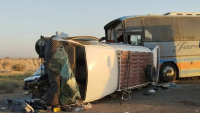 صورة مصرع 16 زائرًا وإصابة 13 آخرين معظمهم إيرانيون في حادث سير