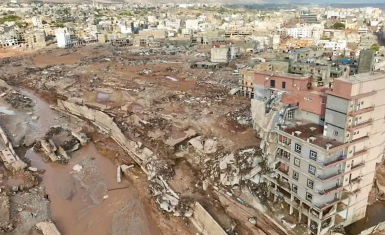 صورة وكالة الأنباء الليبية: عدد قتلى السيول تجاوز 5300 قتيل حتى الآن