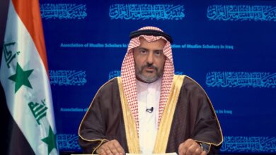 صورة الدكتور مثنى حارث الضاري يدعو لجمعة رباط ونفرة ونصرة للمجاهدين في فلسطين