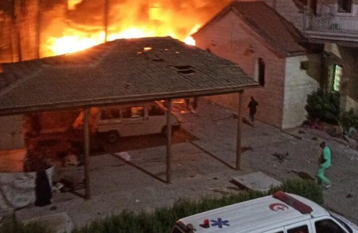 صورة 500 فلسطيني بين قتيل وجريح في قصف “إسرائيلي” على المستشفى الأهلي المعمداني