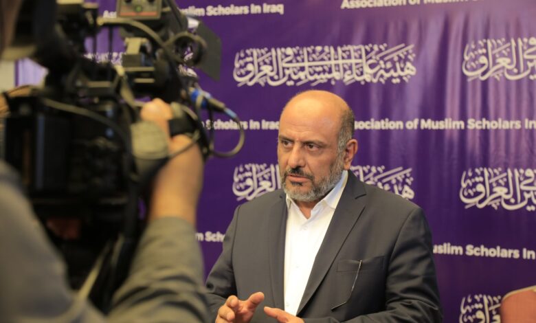 صورة الدكتور مثنى حارث الضاري: يجب دعم القضايا العربية والإسلامية وخاصة القضية الفلسطينية