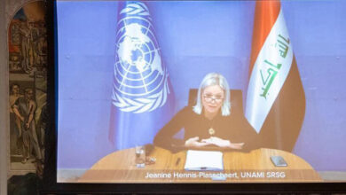 صورة بلاسخارت تنهي مهمتها كشاهدة زور على الأوضاع في العراق