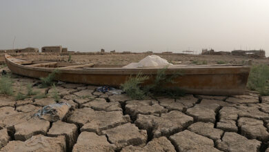 صورة أهوار العراق تجف من مائها ونزوح سكانها