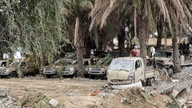 صورة مقتل وإصابة عدد من عناصر ميليشيا الحشد بقصف أمريكي في جرف الصخر
