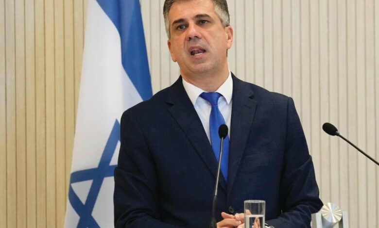 صورة وزير خارجية الاحتلال: أمامنا أسبوعان قبل تزايد الضغط علينا بشأن غزة