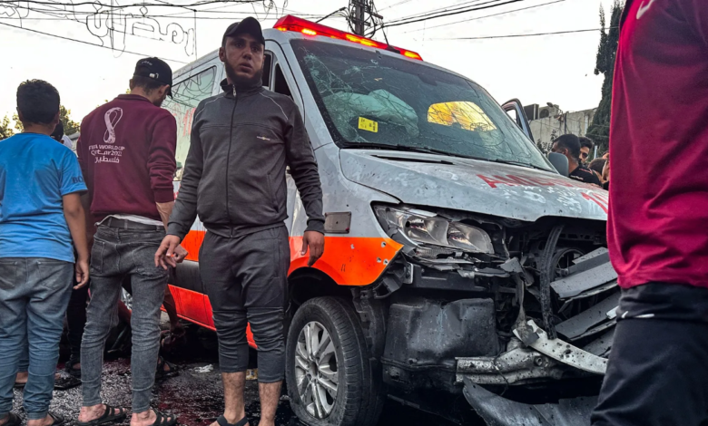 صورة غوتيريش: نشعر بالرعب بسبب استهداف “إسرائيل” قافلة سيّارات الإسعاف في غزة