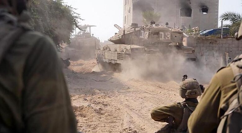 صورة الاحتلال يواصل هجومه البري وقصفه الجوي والمدفعي على أنحاء متفرقة من القطاع