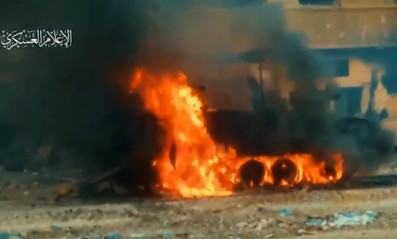 صورة المقاومة الفلسطينية: تدمير 23 آلية ومقتل وجرح عشرات الصهاينة بمعارك جنوب غزة