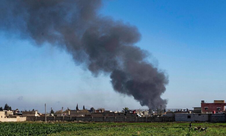 صورة قصف “إسرائيلي” يستهدف مواقع بريف دمشق الغربي وريف القنيطرة