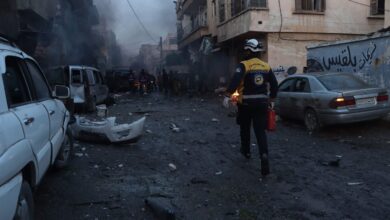 صورة جرائم الاحتلال في غزة ومجازر النظام السوري في إدلب وجهان لعملة واحدة