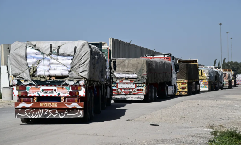 صورة نجاح وساطة قطرية بالتعاون مع فرنسا لإدخال مساعدات إنسانية إلى غزة