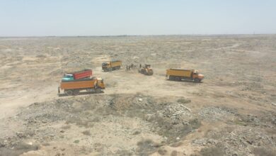 صورة الربط السككي مع إيران يجهز على ممتلكات العراقيين بقضاء شط العرب في البصرة