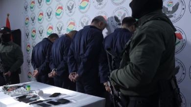 صورة القبض على عصابة إيرانية تهرب المخدرات إلى كردستان العراق