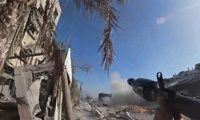 صورة لليوم الـ88 من العدوان.. المقاومة تواصل التصدي للاحتلال في مختلف محاور غزة