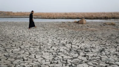 صورة العراق ضمن المنطقة الحمراء الأكثر خطرًا في مؤشر الإجهاد المائي