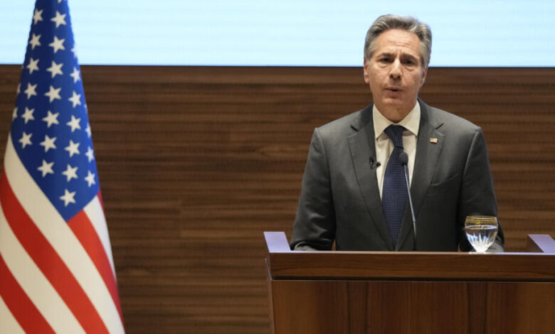 صورة بلينكن: سأناقش رد حماس على اتفاق الإطار مع الحكومة “الإسرائيلية” اليوم