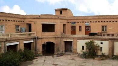 صورة انهيار أجزاء من مبنى السراي التراثي القديم في مدينة بعقوبة بمحافظة ديالى