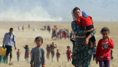 صورة نازحو سنجار ينظمون وقفة في دهوك رفضًا لقرار العودة قسرً