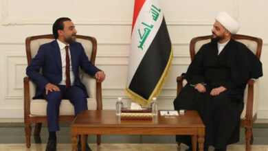 صورة الحلبوسي يستجدي الخزعلي للحفاظ على حصته في رئاسة البرلمان